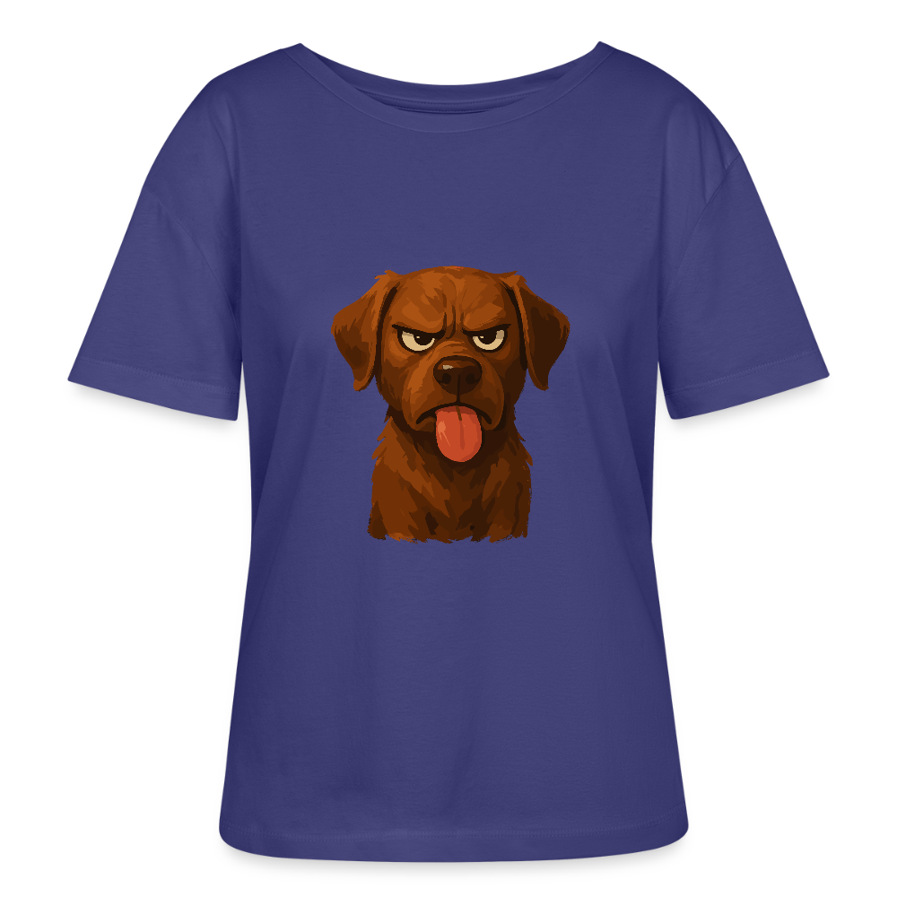 Labrador Shirt – Frecher Cartoon Hund mit Zunge | Lustiges Geschenk für Hundefans und Hundebesitzer - Dämmerung