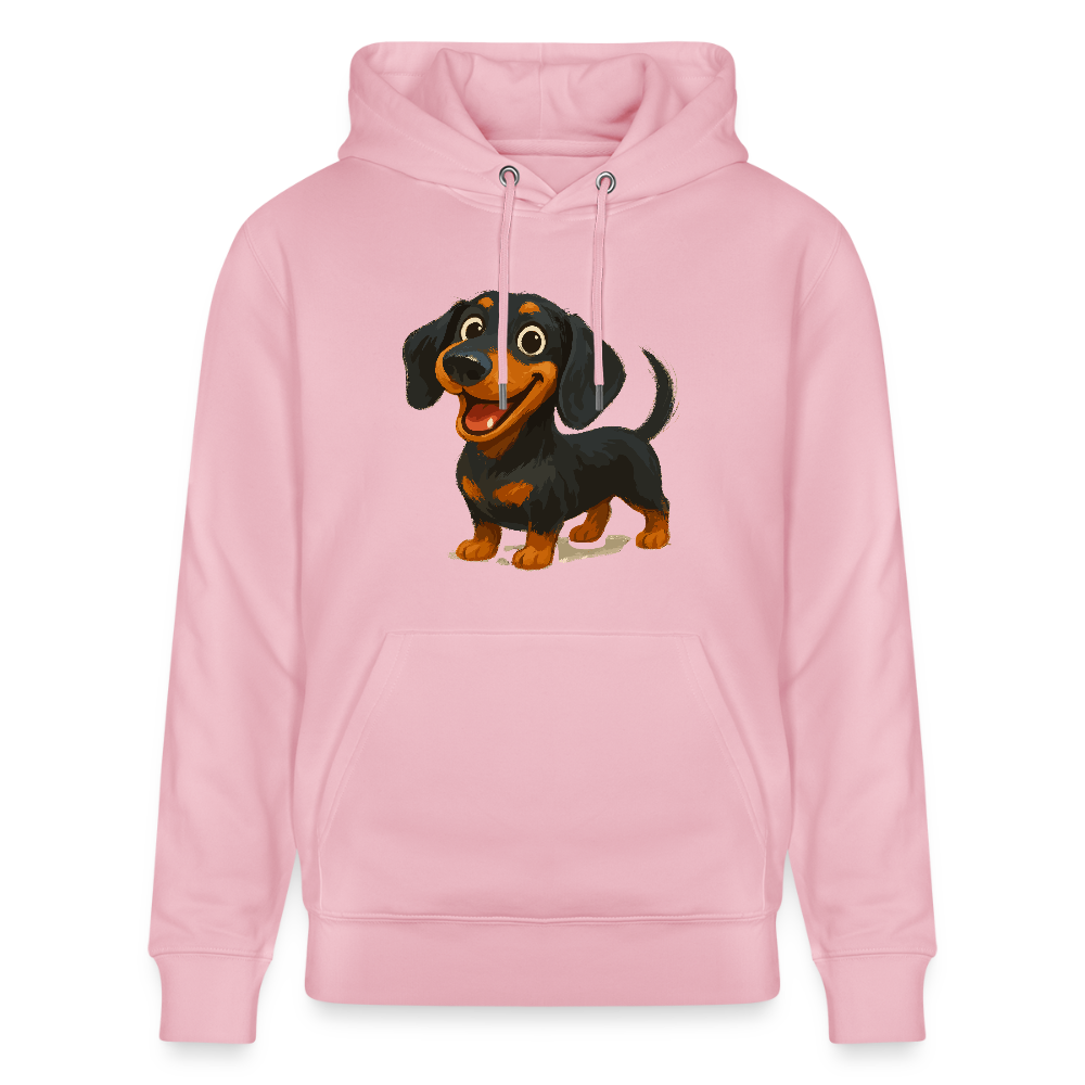 Dackel Hoodie – Fröhlicher Cartoon Dachshund | Niedlicher Hund Pullover Geschenk für Hundefans - Hellrosa