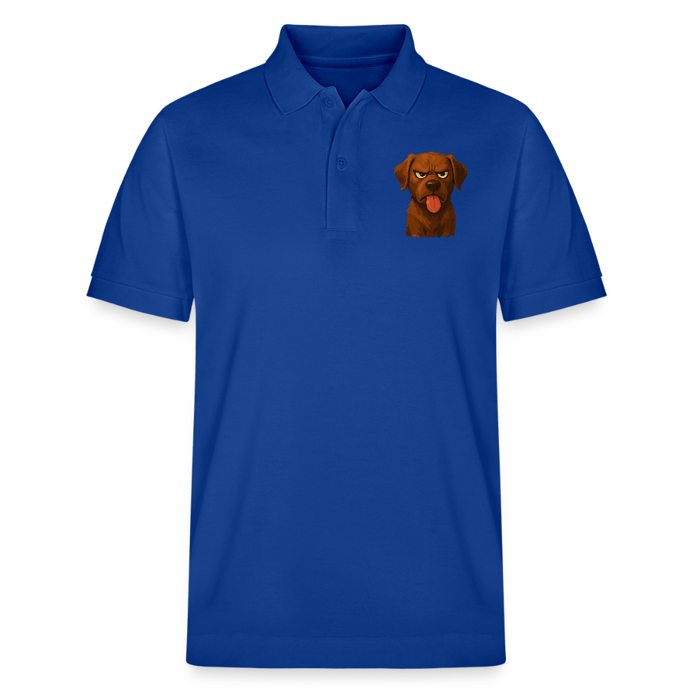 Labrador Poloshirt – Frecher Cartoon Hund mit Zunge | Lustiges Geschenk für Hundefans und Hundebesitzer - Dunkelblau