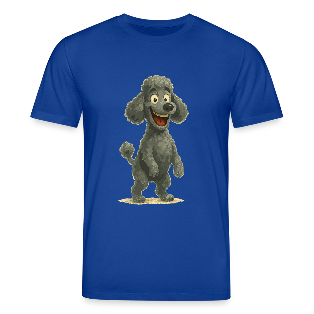 Pudel T-Shirt mit breitem Grinsen Lustiger Cartoon – Witziges Hunde Design für Pudel Fans und Hundeliebhaber - Dunkelblau