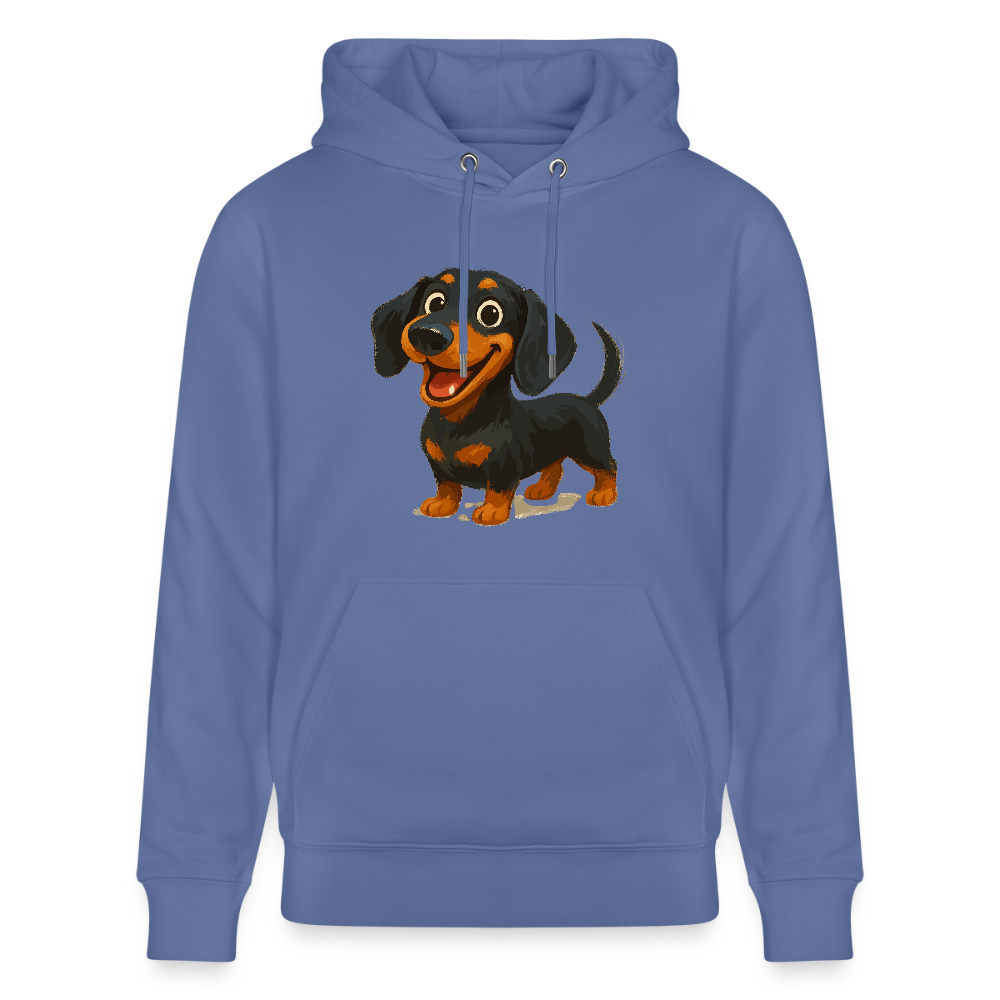 Dackel Hoodie – Fröhlicher Cartoon Dachshund | Niedlicher Hund Pullover Geschenk für Hundefans - Blau