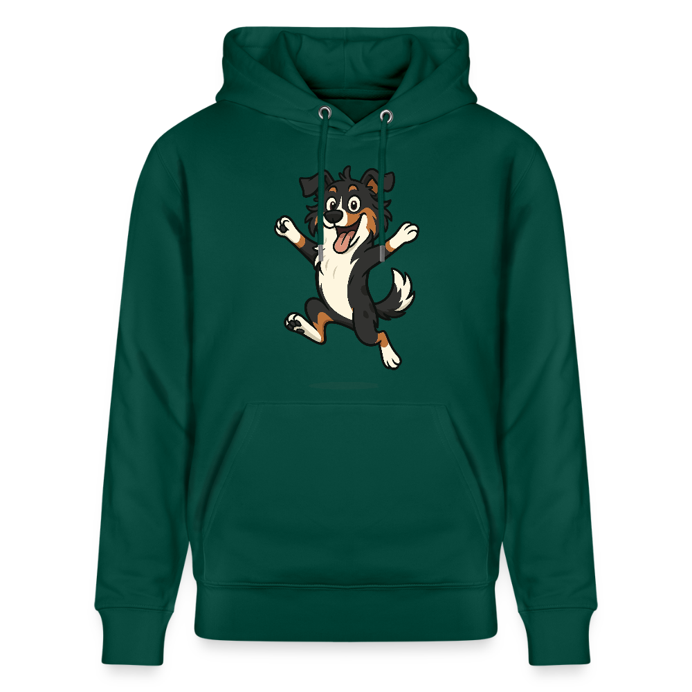 Australian Shepherd Hoodie Cartoon hüpfend – Fröhliches Hunde Motiv voller Freude und Energie für Hundeliebhaber und Geschenkideen - Forest