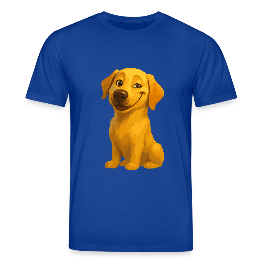 Labrador T-Shirt – Grinsender Cartoon Hund | Lustiges Geschenk für Hundebesitzer, Hundefans und Labrador-Liebhaber - Dunkelblau