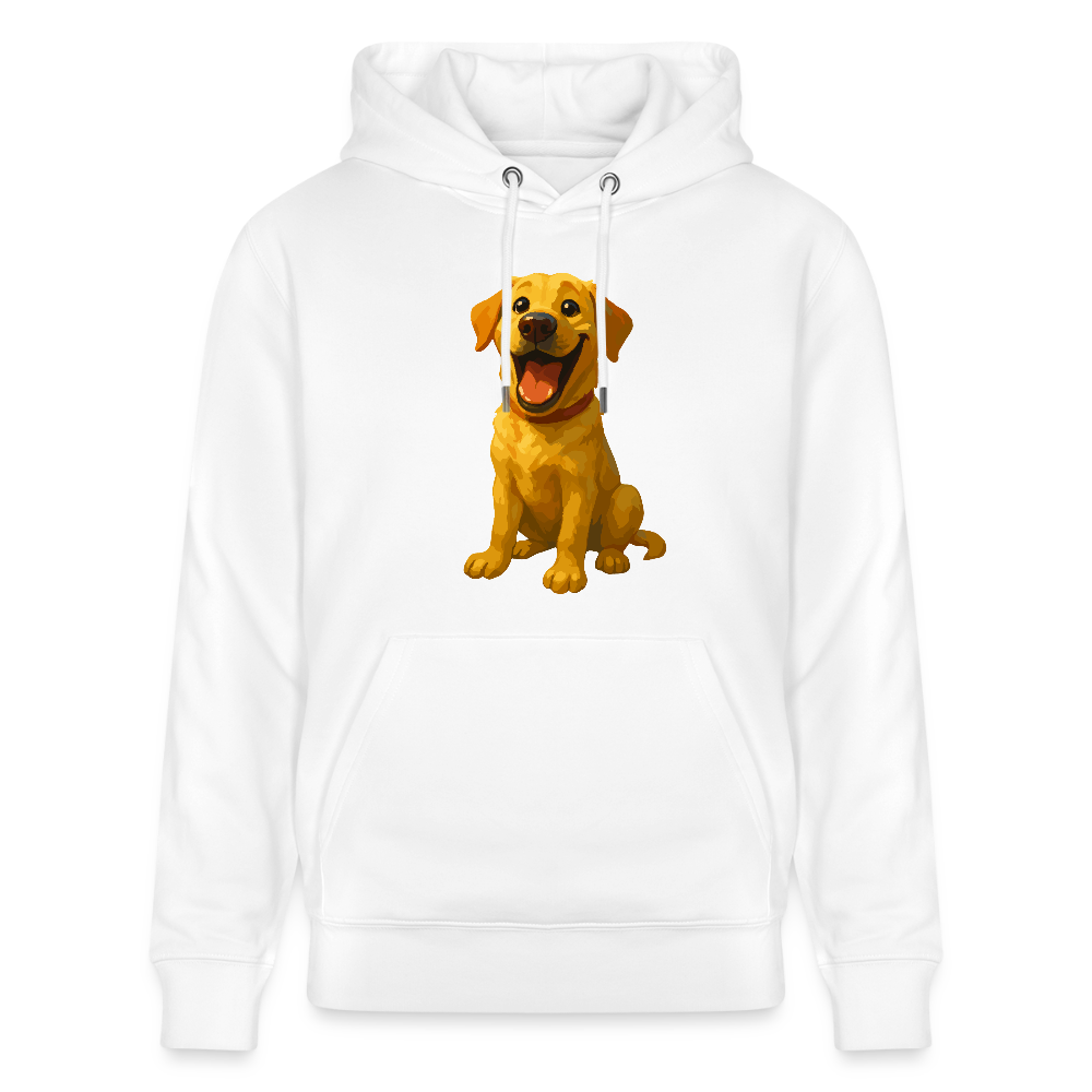 Labrador Hoodie – Lachender Cartoon Hund | Lustiges Geschenk für Hundebesitzer, Labrador-Fans und Hundefreunde - Weiß