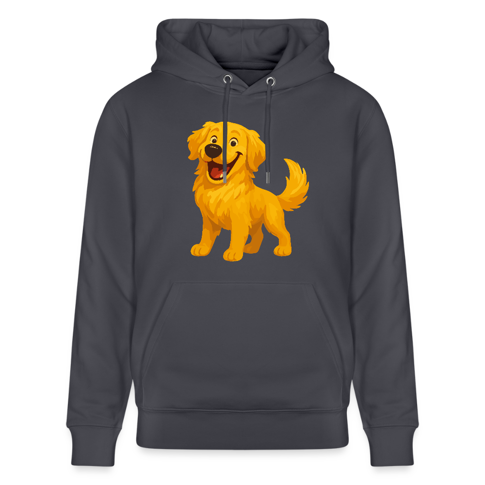 Golden Retriever Hoodie Fröhlicher Cartoon – lachendes Hundemotiv, süßes Geschenk für Hundeliebhaber und Tierfreunde - Indigoblau