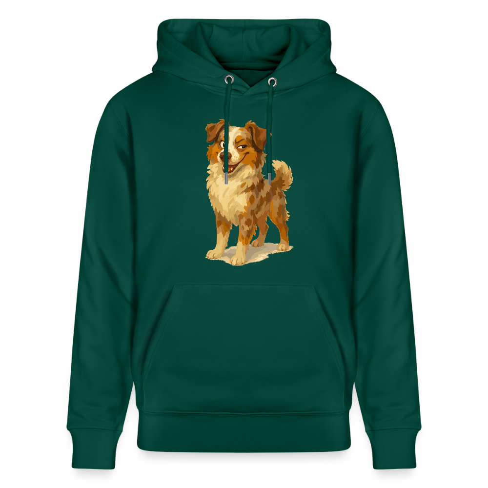 Australian Shepherd Hoodie Frecher Cartoon mit verschmitztem Grinsen – Humorvolles Hunde Motiv für Tierfreunde und Geschenkideen - Forest