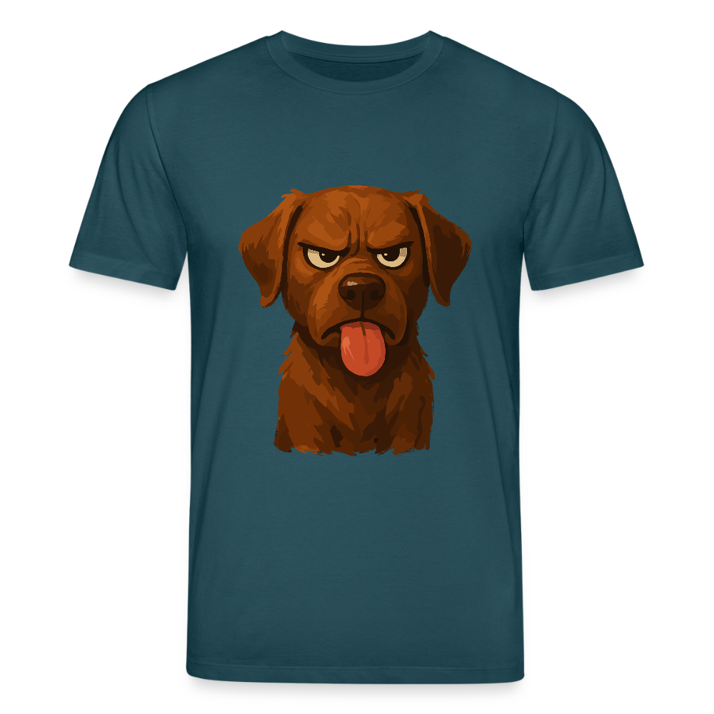 Labrador T-Shirt – Frecher Cartoon Hund mit Zunge | Lustiges Geschenk für Hundefans und Hundebesitzer - Dunkles Petrol
