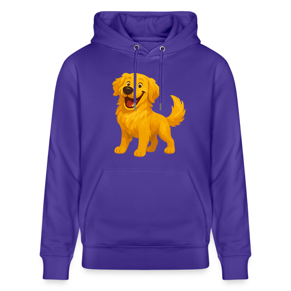 Golden Retriever Hoodie Fröhlicher Cartoon – lachendes Hundemotiv, süßes Geschenk für Hundeliebhaber und Tierfreunde - Purple Love 