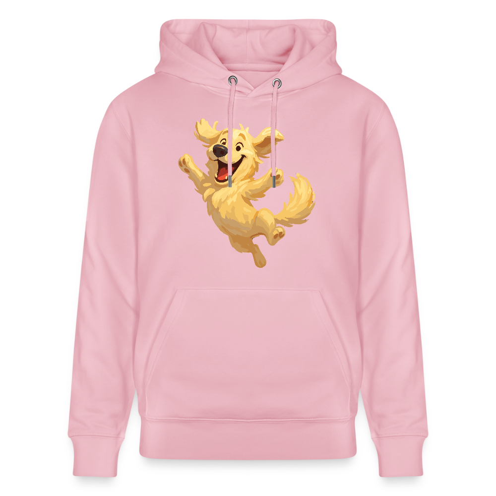 Golden Retriever Hoodie Springender Cartoon – fröhliches Hundemotiv, perfektes Geschenk für Hundeliebhaber und Tierfreunde - Hellrosa