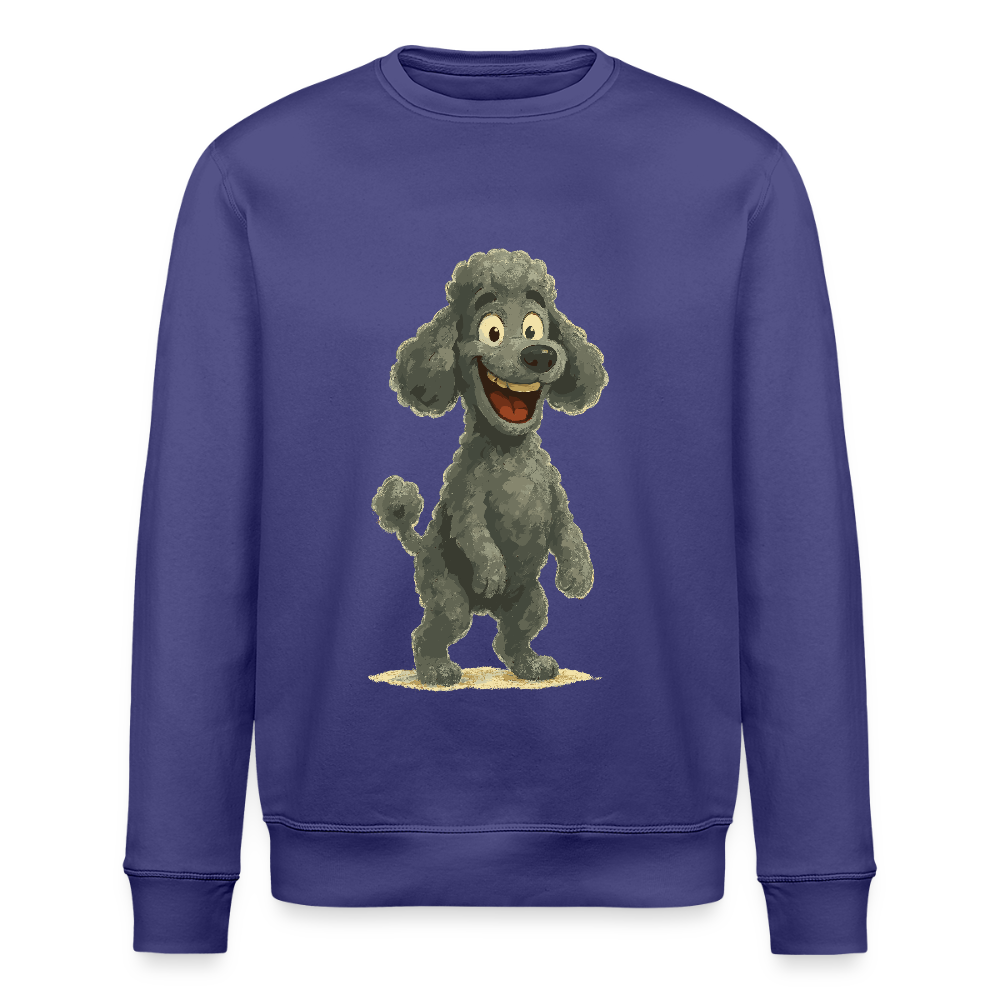 Pudel Sweatshirt mit breitem Grinsen Lustiger Cartoon – Witziges Hunde Design für Pudel Fans und Hundeliebhaber - Dämmerung