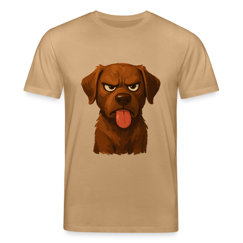Labrador T-Shirt – Frecher Cartoon Hund mit Zunge | Lustiges Geschenk für Hundefans und Hundebesitzer - Karamell 