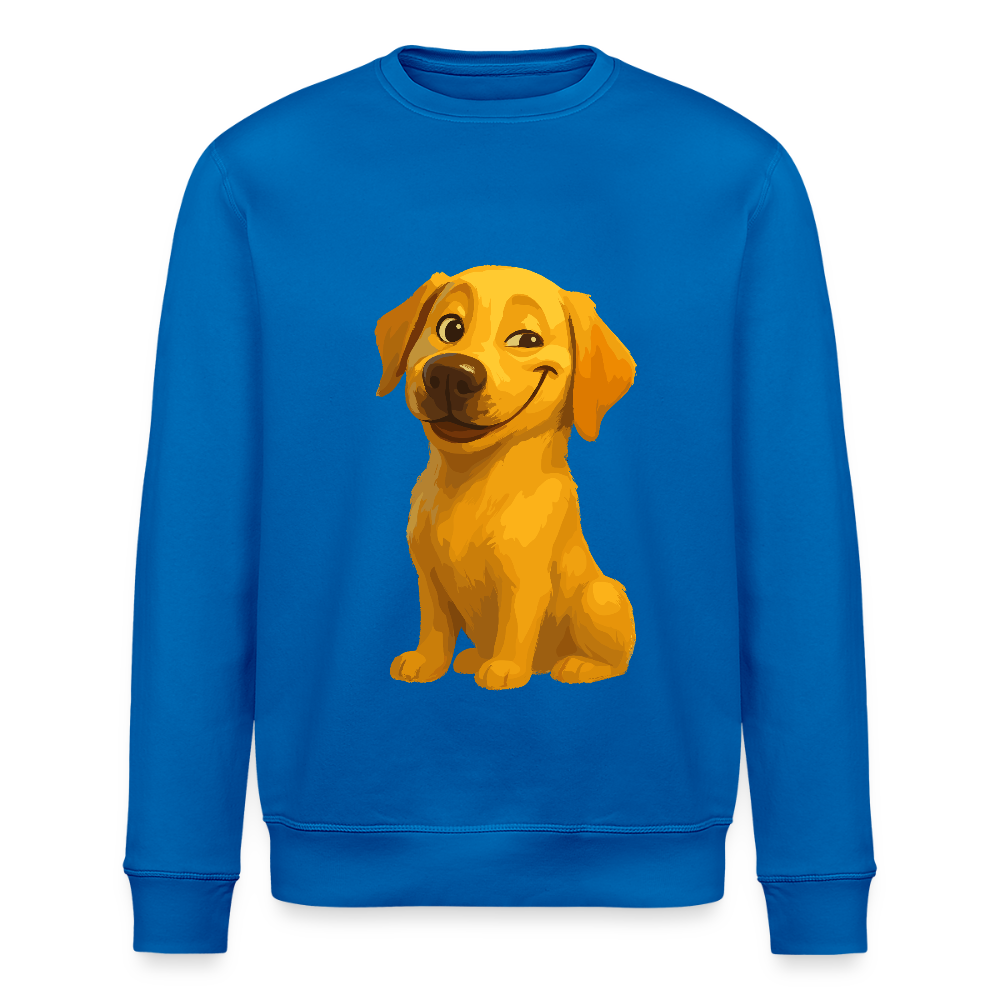 Labrador Sweatshirt – Grinsender Cartoon Hund | Lustiges Geschenk für Hundebesitzer, Hundefans und Labrador-Liebhaber - Königsblau