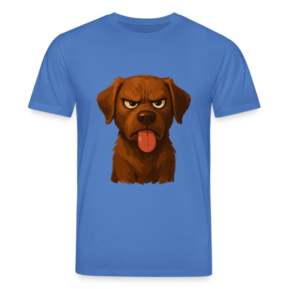 Labrador T-Shirt – Frecher Cartoon Hund mit Zunge | Lustiges Geschenk für Hundefans und Hundebesitzer - Achtsames Blau