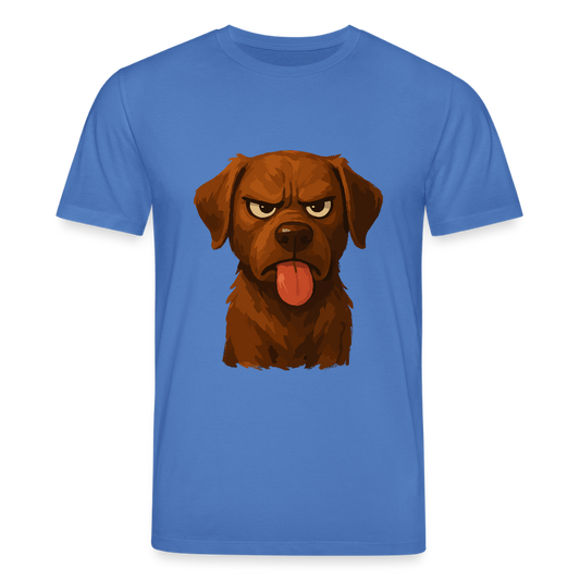 Labrador T-Shirt – Frecher Cartoon Hund mit Zunge | Lustiges Geschenk für Hundefans und Hundebesitzer - Achtsames Blau