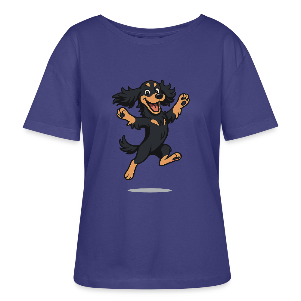 Cocker Spaniel Shirt - fröhlicher hüpfender Cartoon  – lustiges Hundemotiv voller Freude, Geschenkidee für Hundeliebhaber und Tierfreunde - Dämmerung