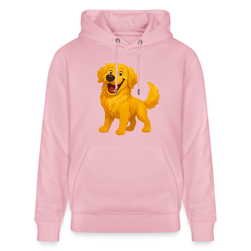 Golden Retriever Hoodie Fröhlicher Cartoon – lachendes Hundemotiv, süßes Geschenk für Hundeliebhaber und Tierfreunde - Hellrosa