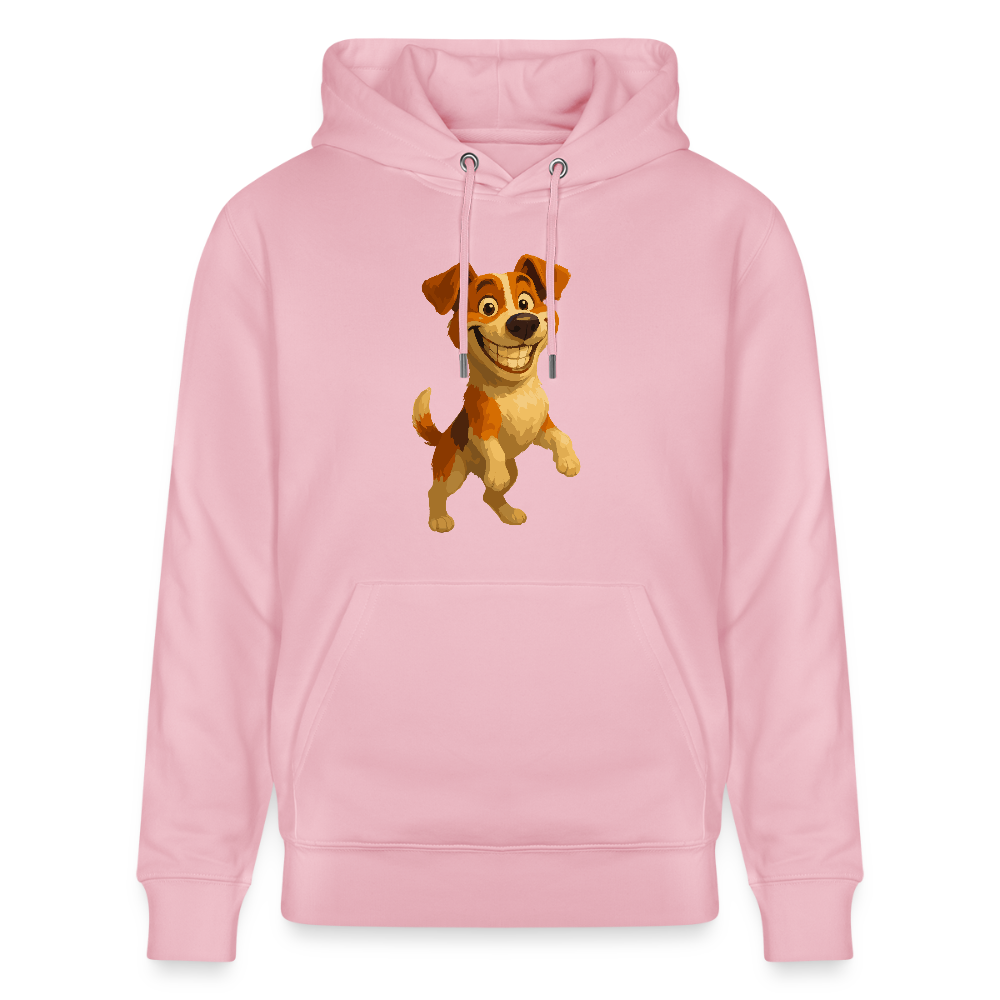 Jack Russell Terrier Hoodie breit grinsend – süßer Cartoon Hund, lustiges Motiv für Hundeliebhaber & Geschenkidee für Tierfreunde - Hellrosa