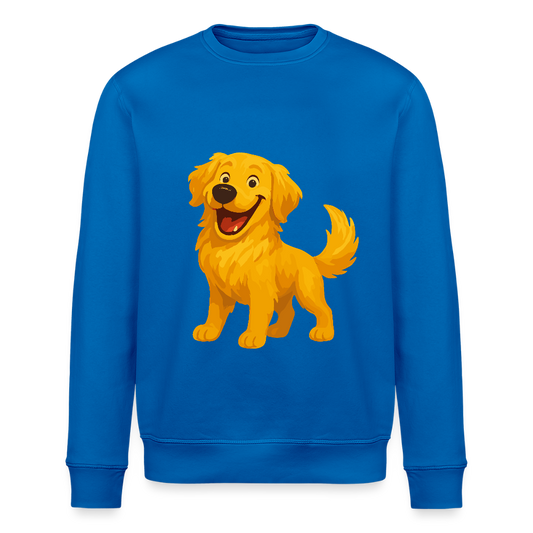 Golden Retriever Sweatshirt Fröhlicher Cartoon – lachendes Hundemotiv, süßes Geschenk für Hundeliebhaber und Tierfreunde - Königsblau