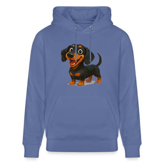 Dackel Hoodie – Fröhlicher Cartoon Dachshund | Niedlicher Hund Pullover Geschenk für Hundefans - Blau