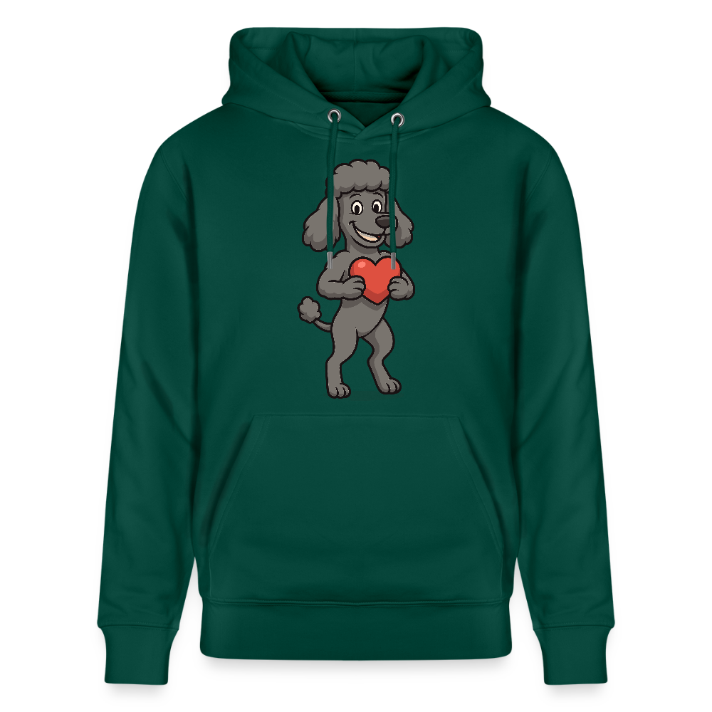 Pudel Hoodie mit Herz Cartoon – Liebevolles Hunde Motiv für Valentinstag, Geschenke und Hundeliebhaber - Forest